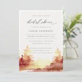 Rust Oranje Gele Herfst Trees Vrijgezellenfeest In Bedankkaart (Staand voorkant)