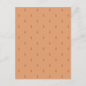 Rust Oranje Gele Herfst Trees Wedding Details Informatiekaartje (Achterkant)