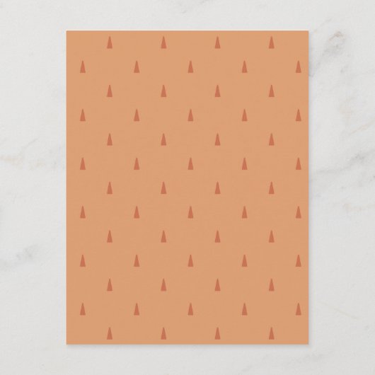 Rust Oranje Gele Herfst Trees Wedding Details Informatiekaartje (Achterkant)