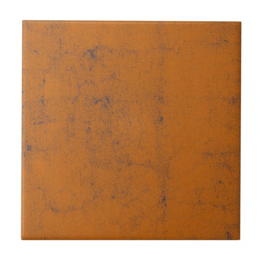  Rust Oranje Grunge Texture Pattern Tegeltje (Voorkant)
