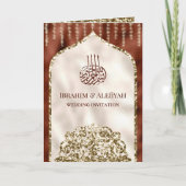 Rust Oranje Ivory  Islamic Arch Wedding (Voorkant)