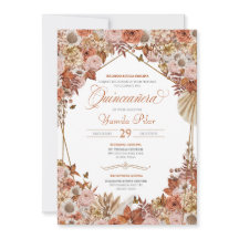 Rust Oranje Leaves Autum Falll Floral Quinceanera