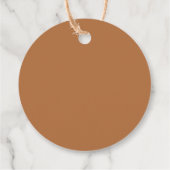 Rust Oranje Mimosa Bar Juice Labels voor handschri (Achterkant)