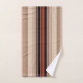 Rust Oranje Moderne Stripes Bad Handdoek (Handdoek)