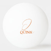 Rust Oranje Monogrammed Ping Pong Paddle Pingpongbal (Voorkant)