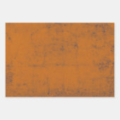 Rust Oranje Ontkoppelingspatroon Inpakpapier Vel (Voorkant 3)