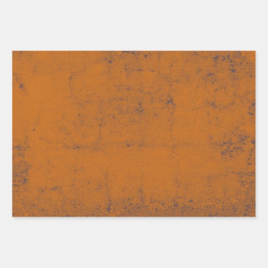 Rust Oranje Ontkoppelingspatroon Inpakpapier Vel (Voorkant 3)