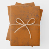 Rust Oranje Ontkoppelingspatroon Inpakpapier Vel (In situ)