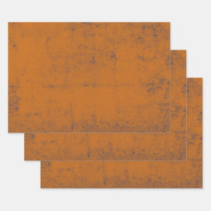 Rust Oranje Ontkoppelingspatroon Inpakpapier Vel