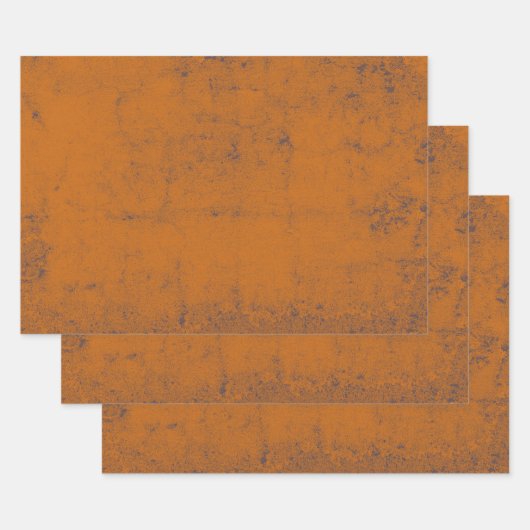 Rust Oranje Ontkoppelingspatroon Inpakpapier Vel (Set)