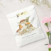 Rust Oranje paddenstoel Fern Foliage Vrijgezellenf Bedankzakje (Gezegeld)