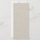 Rust Oranje paddenstoel Fern Foliage Wedding Menu Kaart (Achterkant)