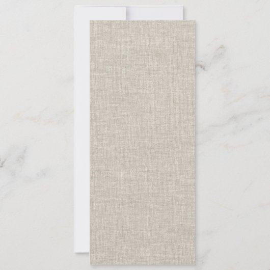 Rust Oranje paddenstoel Fern Foliage Wedding Menu Kaart (Achterkant)