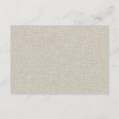 Rust Oranje paddenstoel Fern Foliage Wedding RSVP Informatiekaartje (Achterkant)