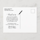 Rust Oranje Roos Wedding Calendar sparen de Datum Aankondigingskaart (Achterkant)