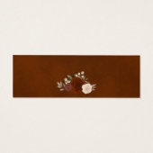 Rust Oranje Rozen Rustic Floral RSVP Online Kaart (Achterkant)