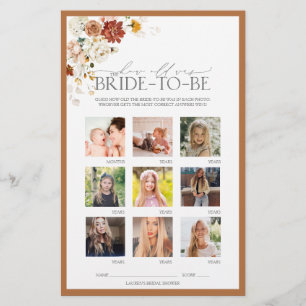 Rust Oranje Waterverf Floral Vrijgezellenfeest Gam