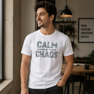 Rust Over Chaos Minimaal Typography T-Shirt