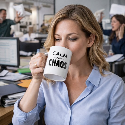 Rust Over Chaos Minimalistische Quote Mok