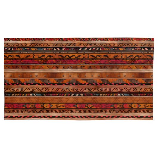 Rust Pattern Pillowcases – Stylish Bedroom Pillow Kussensloop (Voorkant-Links)