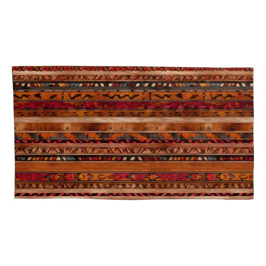 Rust Pattern Pillowcases – Stylish Bedroom Pillow Kussensloop (Achterkant-Rechts)