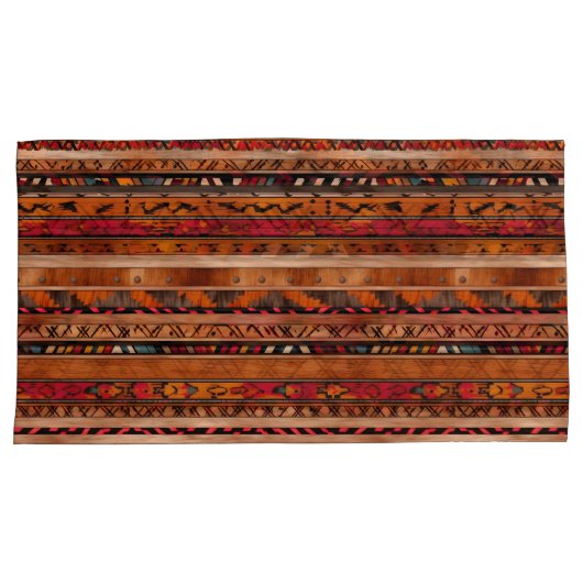 Rust Pattern Pillowcases – Stylish Bedroom Pillow Kussensloop (Voorkant-Rechts)