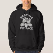 Rust Pit Face Grappige Pitbull Dog Quote voor Pet  Hoodie (Voorkant)