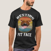Rust Pit Face Pitbull T-shirt (Voorkant)