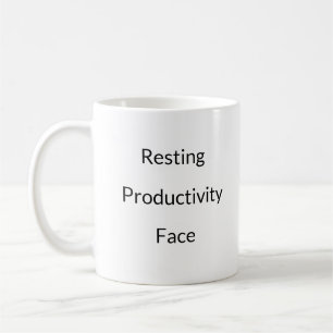 Rust Productiviteit Gezicht Koffie Mok