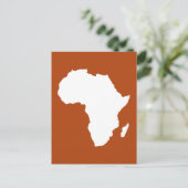 Rust Red Audacious Africa Briefkaart (Staand voorkant)