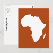 Rust Red Audacious Africa Briefkaart (Voorkant / Achterkant)