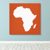 Rust Red Audacious Africa Canvas Afdruk (Insitu (Houten vloer))