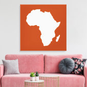 Rust Red Audacious Africa Canvas Afdruk (Insitu (Woonkamer))