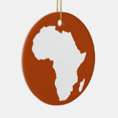 Rust Red Audacious Africa Keramisch Ornament (Rechts)