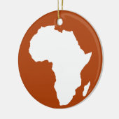 Rust Red Audacious Africa Keramisch Ornament (Links)