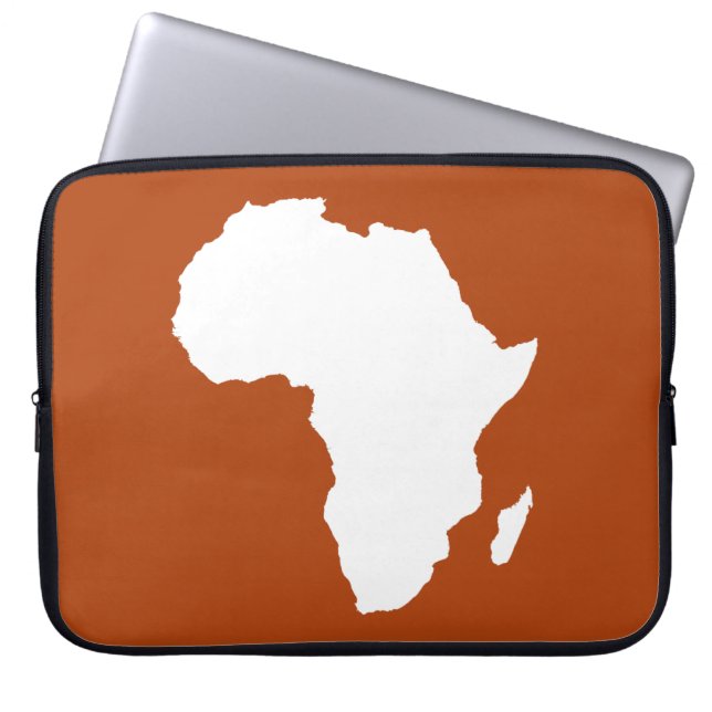 Rust Red Audacious Africa Laptop Sleeve (Voorkant)