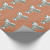 Rust Red Dot met Pop Art Elephant Cadeaupapier (Hoek)