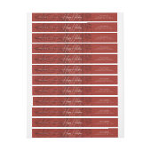 Rust Red Inked Boughs Prettige feestdagen Mail (Vel)