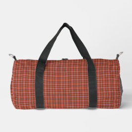 Rust Red Plaid Retro Color Plunjezak
