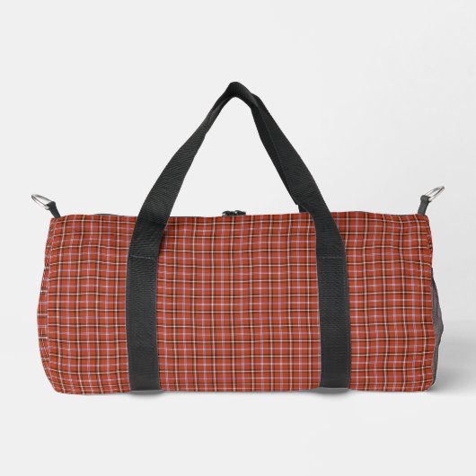 Rust Red Plaid Retro Color Plunjezak (Voorkant)
