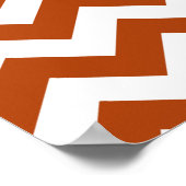 Rust Red Poppy Safari Chevron Poster (Hoek)