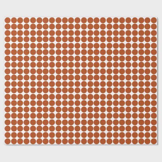Rust Red Safari Dot Cadeaupapier (Vlak)