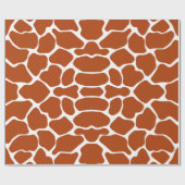 Rust Red Safari Giraffe Cadeaupapier (Vlak)