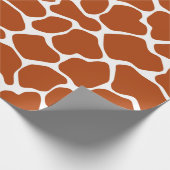 Rust Red Safari Giraffe Cadeaupapier (Hoek)