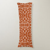 Rust Red Safari Giraffe Lichaamskussen (Voorkant Verticaal)