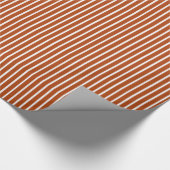 Rust Red Safari Stripe Cadeaupapier (Hoek)