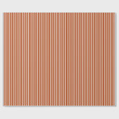 Rust Red Safari Stripe Cadeaupapier (Vlak)