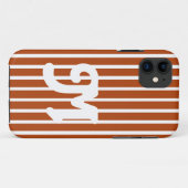 Rust Red Safari Stripe Case-Mate iPhone Case (Achterkant (horizontaal))