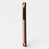 Rust Red Safari Stripe met naam Case-Mate iPhone Case (Achterkant/links)