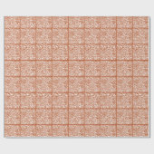 Rust Red Safari Zebra Cadeaupapier (Vlak)